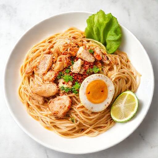 ก๋วยเตี๋ยวคั่วไก่ (สูตรดั้งเดิม)