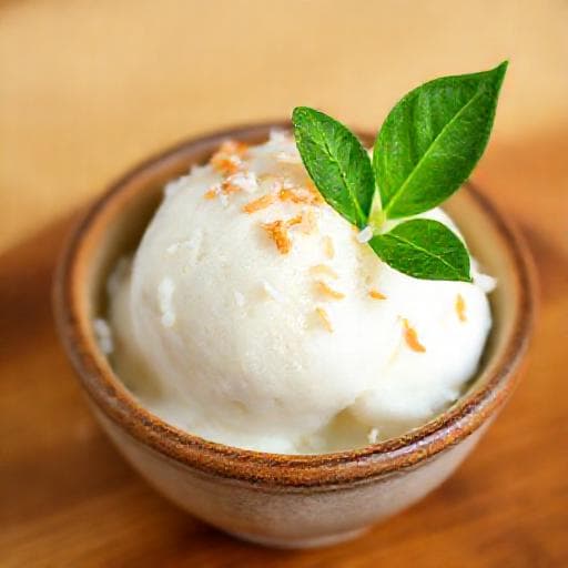 ไอศกรีมกะทิสดแบบดั้งเดิม