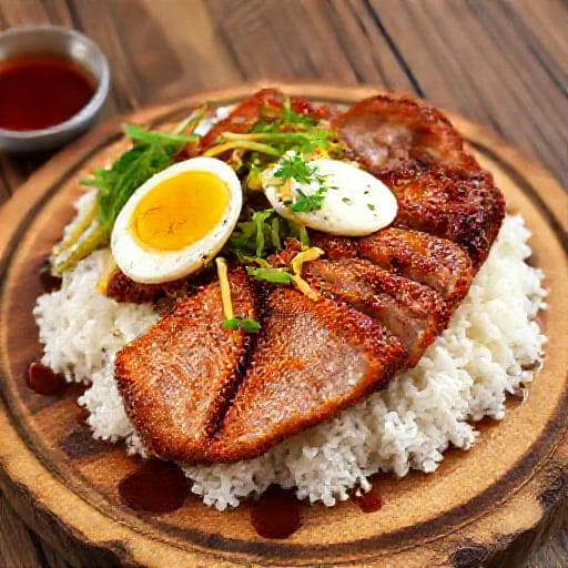 ข้าวขาหมูเยอรมัน (German-Style Pork Knuckle Rice)