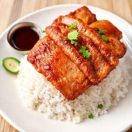 ข้าวหมูกรอบ (สูตรดั้งเดิม)