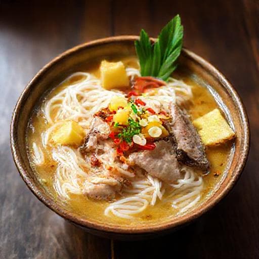 ขนมจีนซาวน้ำ (สูตรดั้งเดิม)