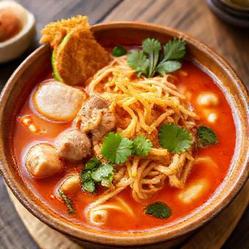 ก๋วยเตี๋ยวต้มยำกากหมู (สูตรดั้งเดิม)