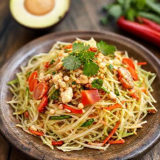 ตำไทยไข่เค็มใส่ปู (ประยุกต์)