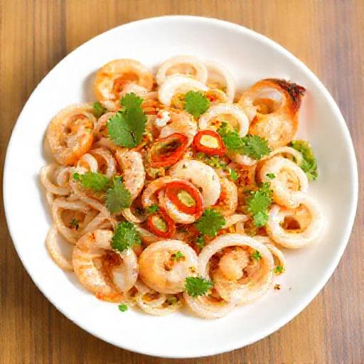 ยำทะเลลวกจิ้ม (Quick Boiled Seafood Salad)