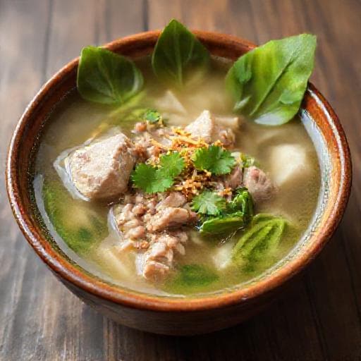 แกงจืดตำลึงหมูสับ (สูตรดั้งเดิม)