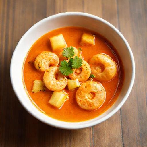 แกงคั่วสับปะรดกุ้ง (แบบเร่งด่วน)