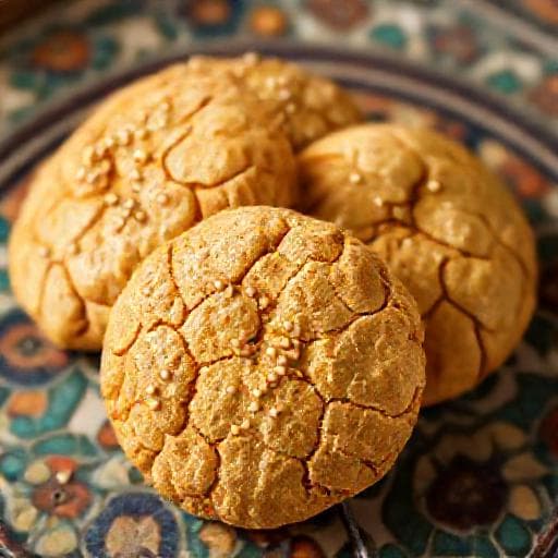 غريبة بهلة بالسمسم والبرتقال