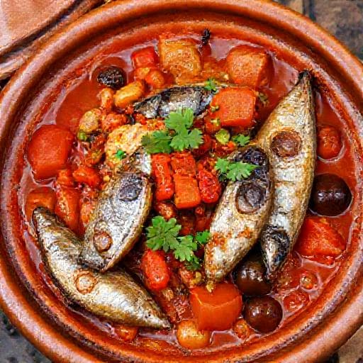 طاجين السردين التقليدي