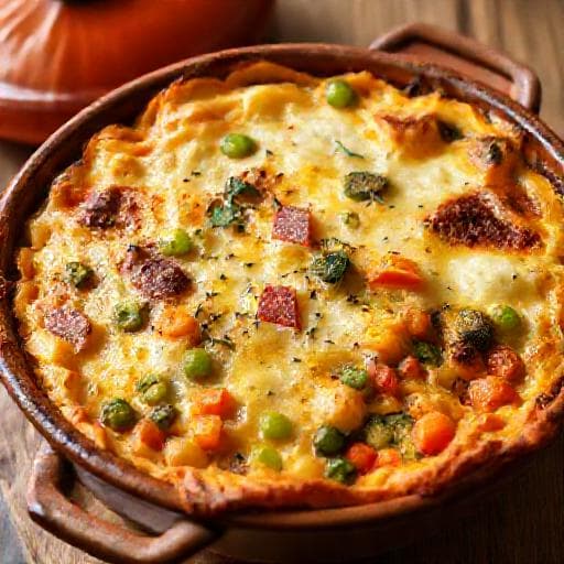 طاجين تونسي سريع بالخضار