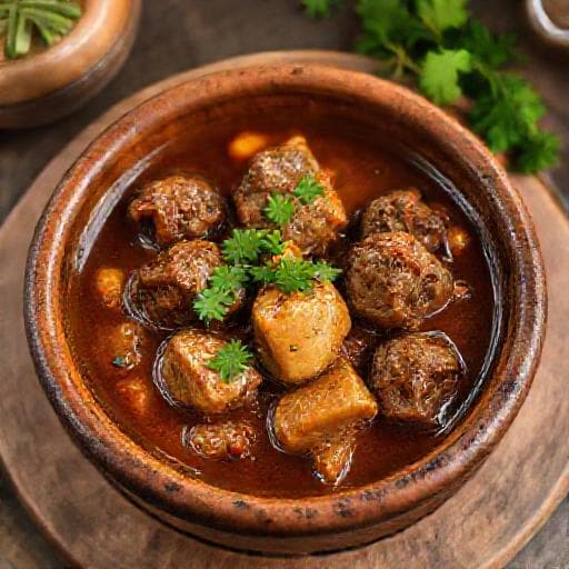 تشريب لحم تقليدي