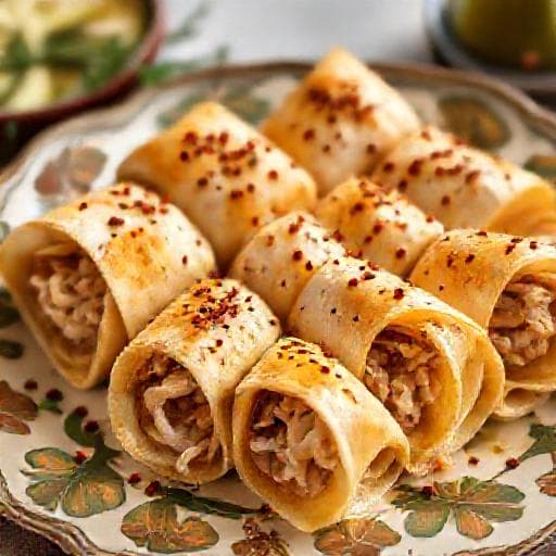 مسخن رولات بالدجاج