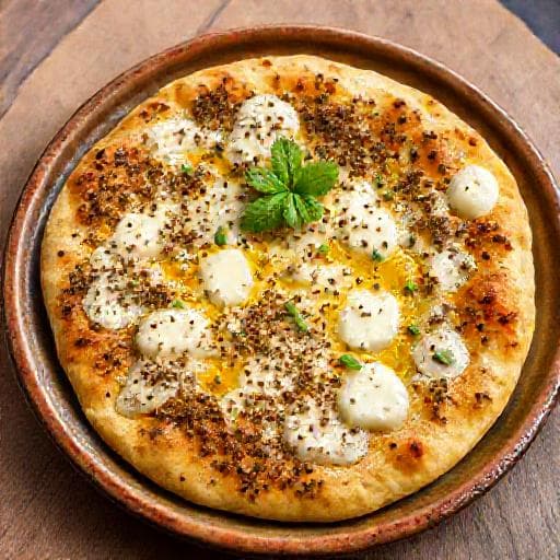 مناقيش الزعتر بالجبنة