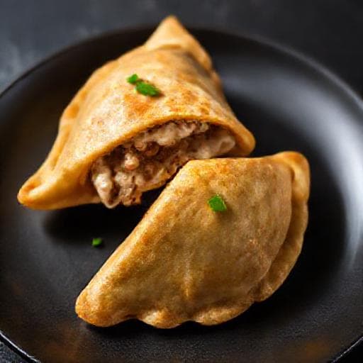 سمبوسة الدجاج بالكريمة والفطر
