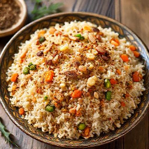 قدرة خليلية بالخضروات والمكسرات