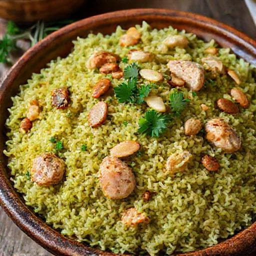 فريكة بالدجاج التقليدية