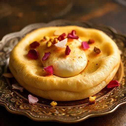 حلاوة الجبن بالزعفران والهيل