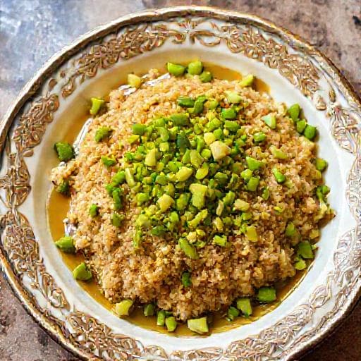مفروكة الفستق التقليدية