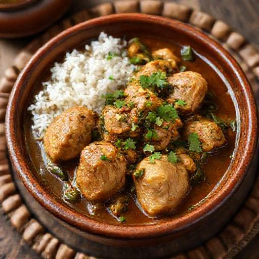 ملوخية بالدجاج التقليدية