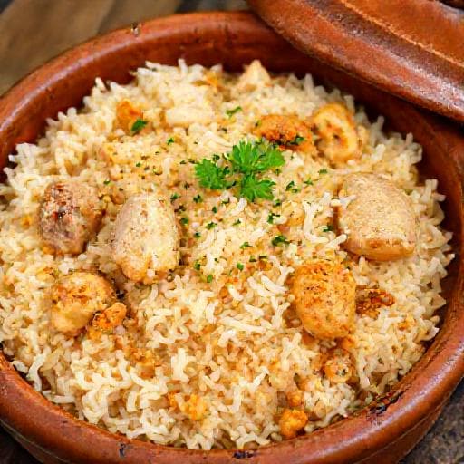 أرز معمر تقليدي بالدجاج