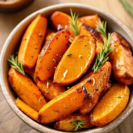 Γλυκοπατάτες στο Air Fryer με Μέλι και Δεντρολίβανο