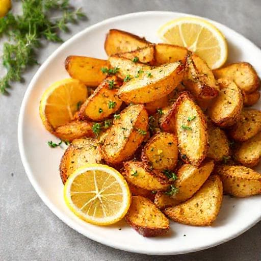 Πατάτες στο Air Fryer με Ρίγανη και Λεμόνι