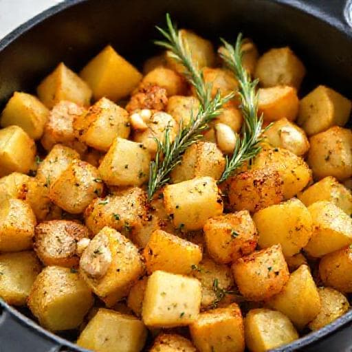 Πατάτες στο Air Fryer με Σκόρδο και Δεντρολίβανο