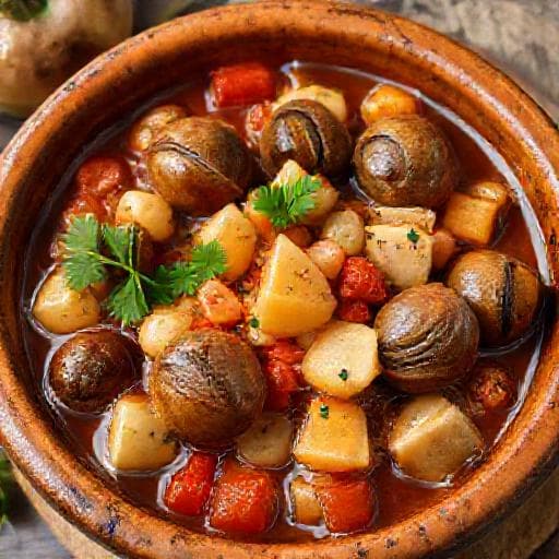 Χοχλιοί Στιφάδο (Κλασική Συνταγή)