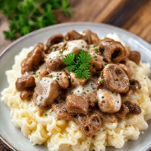Κλασικό Μοσχάρι Stroganoff
