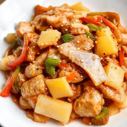 Γρήγορο Χοιρινό με Ανα全体 (Στυλ Stir-fry)