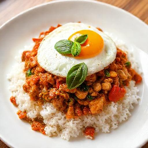 Κοτόπουλο με Βασιλικό (Pad Krapow Gai)
