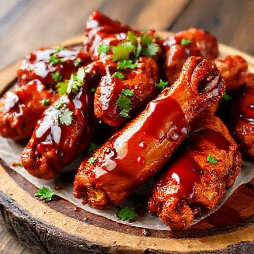 Κλασικές Τραγανές Φτερούγες BBQ