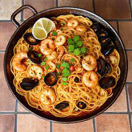 Paella de Marisco con Fideos (Noodle Paella)