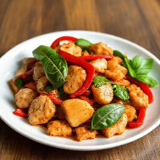 Quick Thai Basil Chicken Stir-fry