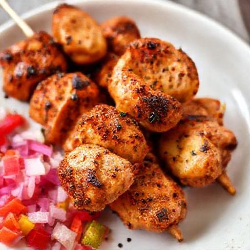 Quick Chicken Suya Skewers