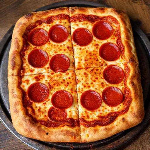 Detroit Style Pepperoni Pizza