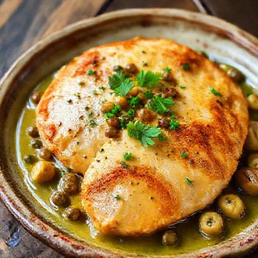 Chicken Piccata with Artichoke Hearts