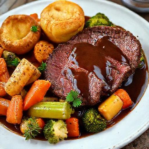 Classic British Sunday Roast Beef