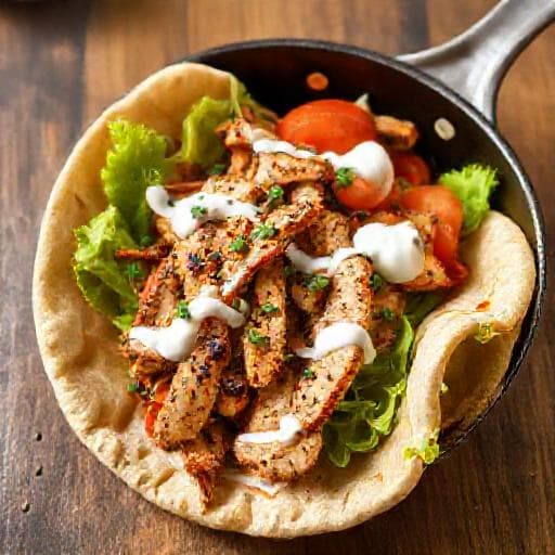 Quick Skillet Chicken Shawarma