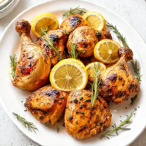 Quick Lemon Herb Roasted Chicken Pieces