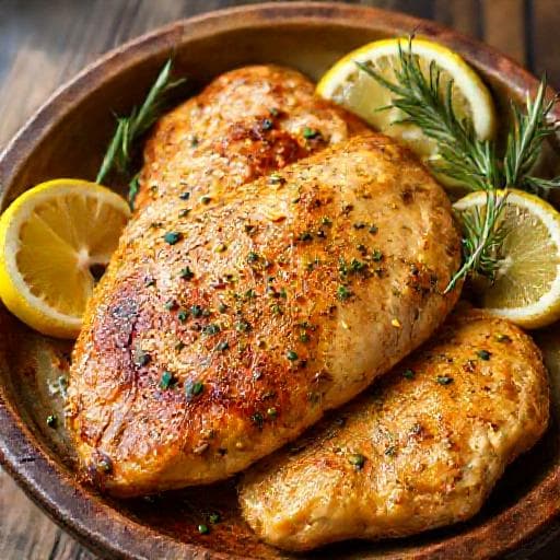 Lemon Herb Air Fryer Chicken Breast