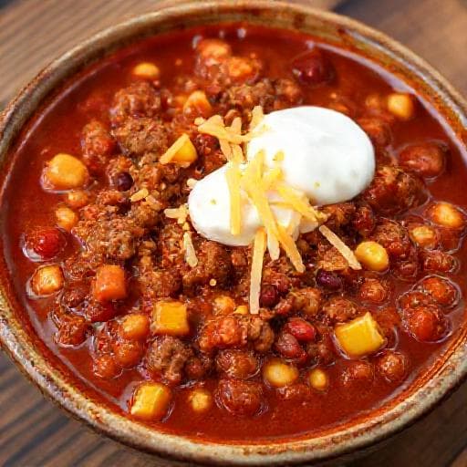 Quick Ground Beef Chili