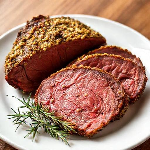Quick Garlic-Herb Crusted Prime Rib