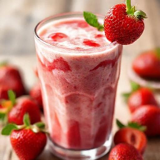 Κλασικό Smoothie με Φράουλα και Γιαούρτι