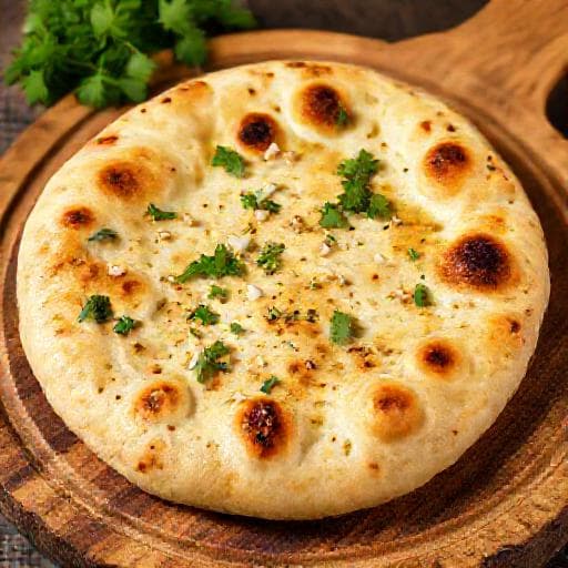Παραδοσιακό Ψωμί Naan με Σκόρδο
