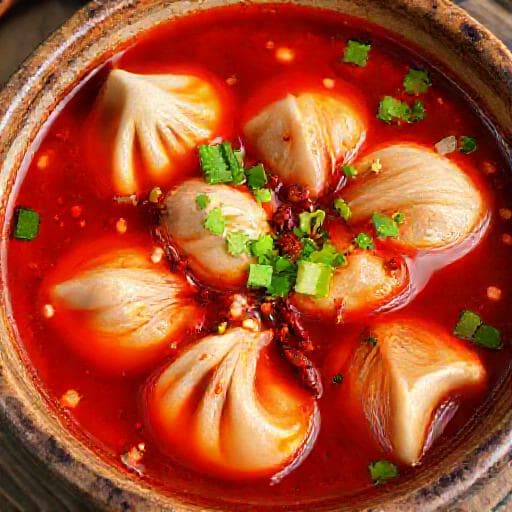 Ντάμπλινγκ Σιτσουάν με Πικάντικη Σάλτσα (Chongqing Style)
