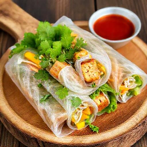 Summer Rolls με Τόφου και Μάνγκο (Vegan)
