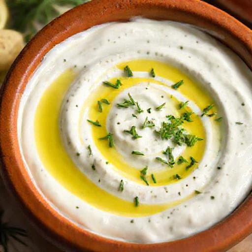 Τζατζίκι με γιαούρτι στραγγιστό και αγγούρι χωρίς σπόρους