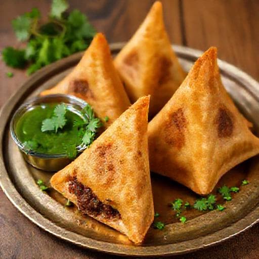 Σαμόσες με Κιμά Αρνιού (Lamb Keema Samosas)