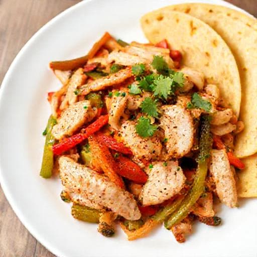 Fajitas de Pollo Rápidas y Sencillas