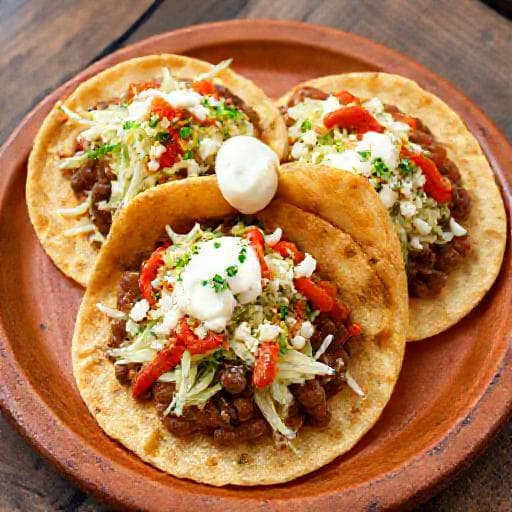 Sopes Tradicionales de Maíz